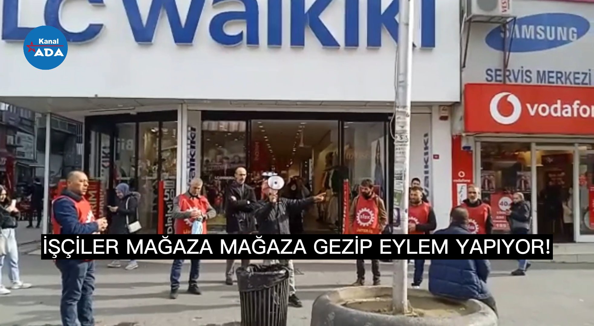 İŞÇİLER MAĞAZA MAĞAZA GEZİP EYLEM YAPIYOR!