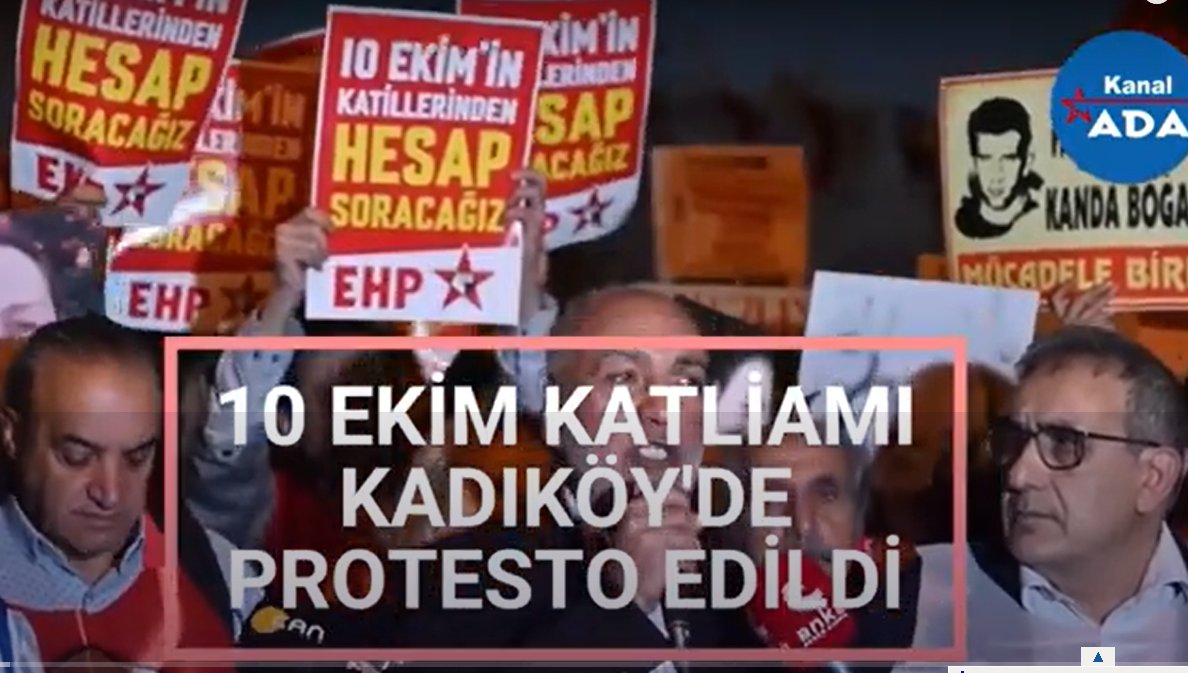 10 EKİM KATLİAMI KADIKÖY'DE PROTESTO EDİLDİ