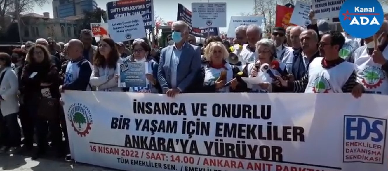 EMEKLİLER 16 NİSAN’DA ANKARA ANIT PARKTA MİTİNG YAPACAK 