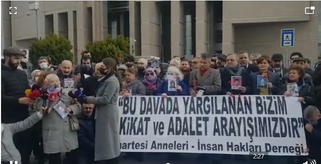Cumartesi Anneleri: Bu davada yargılanan bizim hakikat arayışımızdır